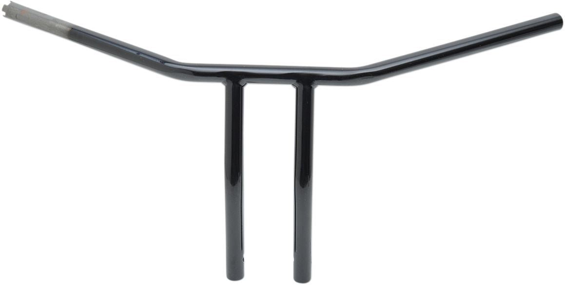Drag Specialties Handlebar 10" T-Bar Drilled Black TBW - Part #06014231 - Hogparts UK