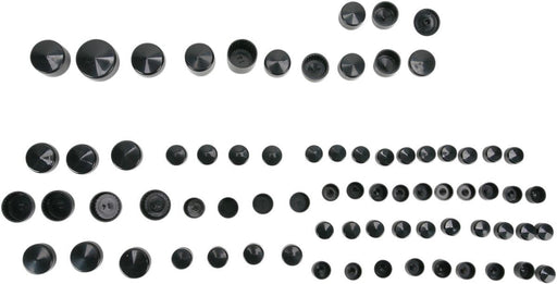 Drag Specialties Bolt Cover Kit Standard Black - Part #24010715 - Hogparts UK