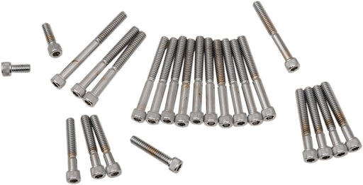 Chrome Socket-Head Cam/Primary Cover Bolt Set - Part #DS190750 - Hogparts UK