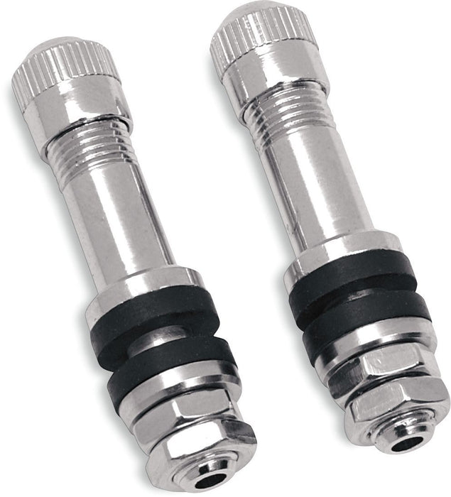 Drag Specialties Bolt-In Valve Stem 0.24" Chrome - Part #03600009 - Hogparts UK