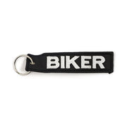 KEY RING BIKER, BLACK WHITE - <br><br>Part #545471 - hogparts-uk.myshopify.com