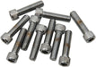 Drag Specialties Socket-Head Bolt 5/16-24X1 Knurled Chrome - Part #DS190571 - Hogparts UK