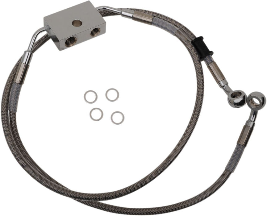 Drag Specialties Frt Brake Line Xl Ss +10 - Part #17415310 - Hogparts UK