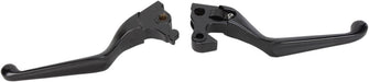 Drag Specialties Matte Black Slotted Wide Blade Lever Set - Part #06100795 - Hogparts UK