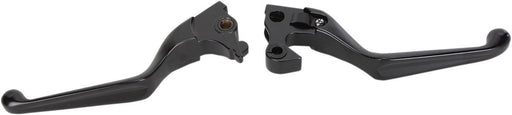Drag Specialties Matte Black Slotted Wide Blade Lever Set - Part #06100795 - Hogparts UK