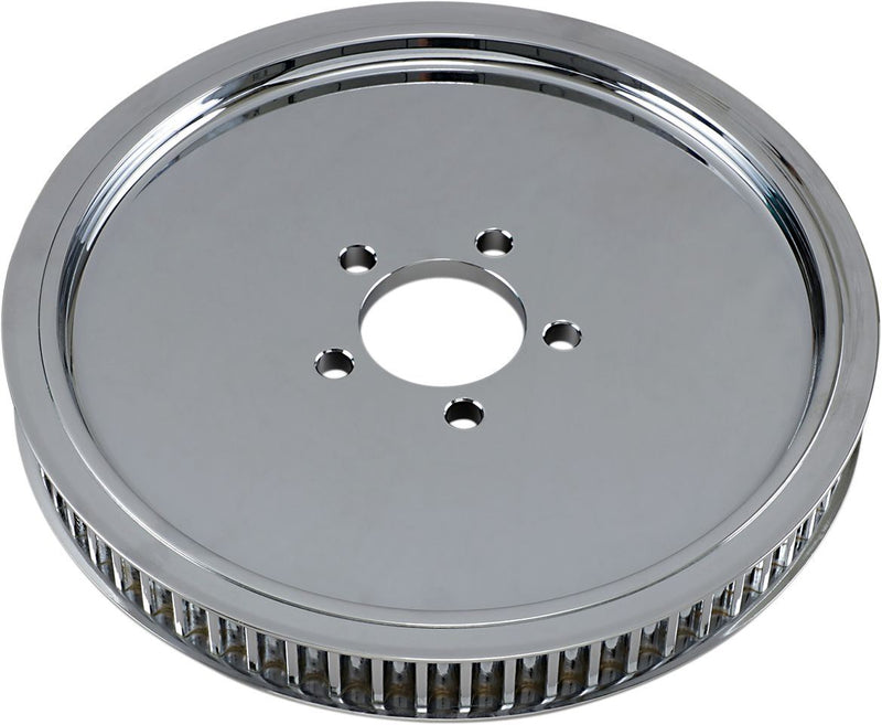 Drag Specialties Rear Belt Pulley Smooth Chrome 65T - Part #12010010 - Hogparts UK