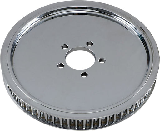 Drag Specialties Rear Belt Pulley Smooth Chrome 65T - Part #12010010 - Hogparts UK