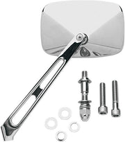 Drag Specialties Rectangular Mirror W/ Air Stem Chrome - Part #06400006 - Hogparts UK