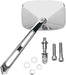 Drag Specialties Rectangular Mirror W/ Air Stem Chrome - Part #06400006 - Hogparts UK