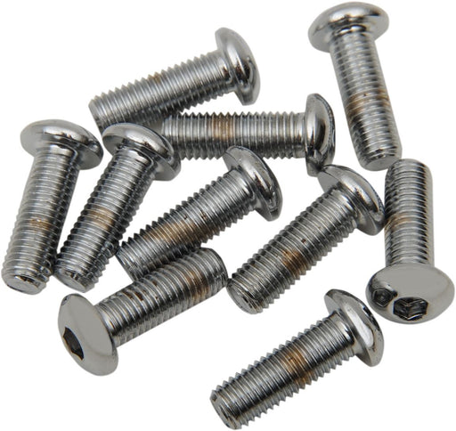 Drag Specialties Button-Head Bolt 1/4-28X1 Chrome - Part #DS190835 - Hogparts UK