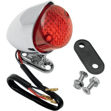 Drag Specialties Chrome Universal Bobber Taillight - Part #20101251 - Hogparts UK