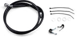 Drag Specialties Front Brake Line Black Vinyl Coated Stainless Steel Extended 2" - Part #17412557 - Hogparts UK