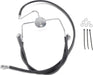 Drag Specialties Front Brake Line Black Vinyl Coated Stainless Steel Extended 6" - Part #17412523 - Hogparts UK