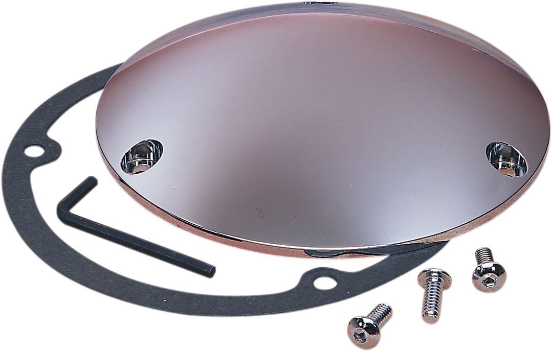 Drag Specialties Derby Cover Chrome 3-Hole - Part #DS375650 - Hogparts UK