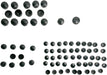 Drag Specialties Bolt Cover Kit Standard Black - Part #24010701 - Hogparts UK