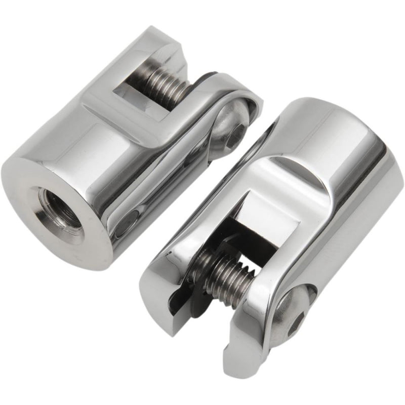 Accutronix  Peg Mounts Rear Folding Chrome - Part #123599 - Hogparts UK