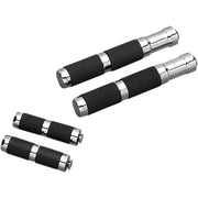 Accutronix  Toe Pegs Rubber Chrome - Part #136365 - Hogparts UK