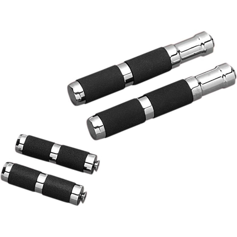 Accutronix  Toe Pegs Rubber Chrome - Part #136365 - Hogparts UK