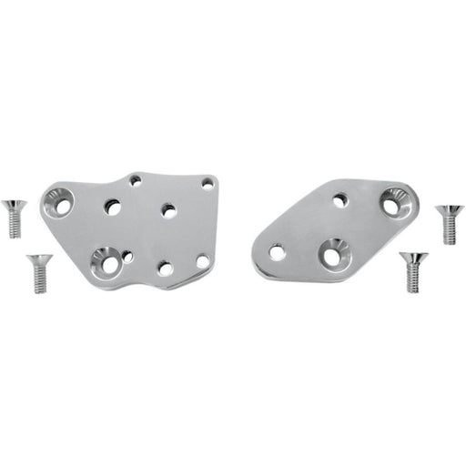 Accutronix  Adapter Plates Kick Back Forward Controls Chrome - Part #118830 - Hogparts UK