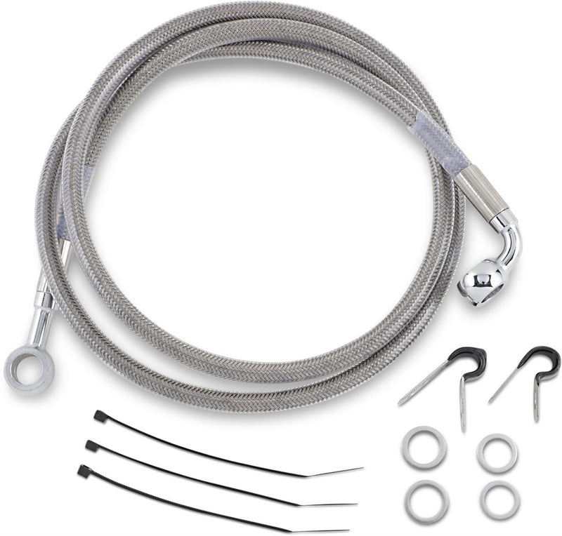 Drag Specialties Front Brake Line Stainless Steel - Part #12042750 - Hogparts UK