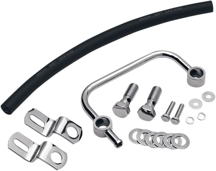 Drag Specialties Crankcase Breather Kit Chrome - Part #21100316 - Hogparts UK