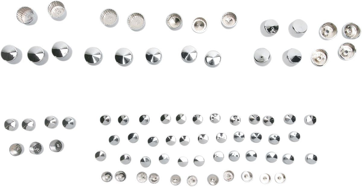 Drag Specialties Bolt Cover Kit Standard Chrome - Part #24010704 - Hogparts UK