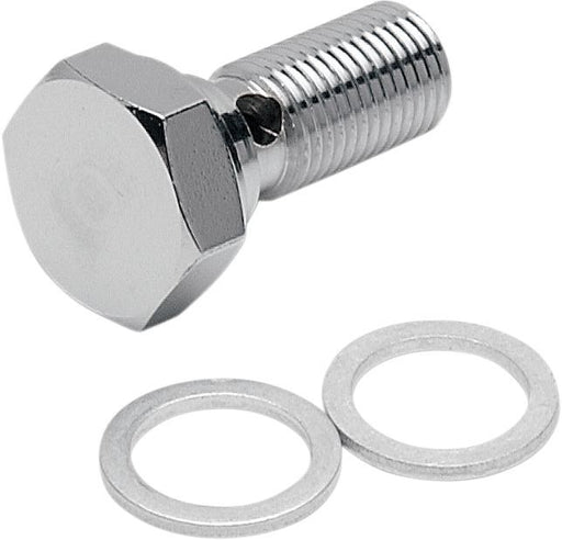 Drag Specialties Banjo Bolt Chrome 7/16"-24 For 3/8"-Banjo - Part #17420050 - Hogparts UK