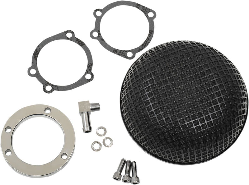 Drag Specialties Air Cleaner Bob Retro-Style Black - Part #10101609 - Hogparts UK