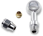 Drag Specialties Universal Brake Line Fitting Chrome 7/16"-Banjo Straight - Part #17420107 - Hogparts UK