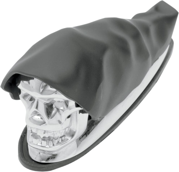 Drag Specialties Front Fender Ornament Shrouded Skull - Part #14050158 - Hogparts UK