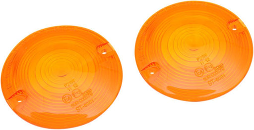 Drag Specialties Replacement Amber Turn Signal Lenses - Part #20200637 - Hogparts UK