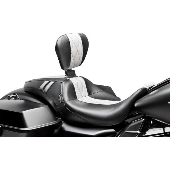 Outcast GT 2-Up Seat with Backrest - Part #114020 - hogparts-uk.myshopify.com