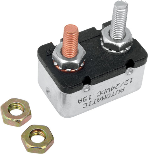 Drag Specialties Circuit Breaker 15Ampere Two-Stud - Part #DS325648 - Hogparts UK