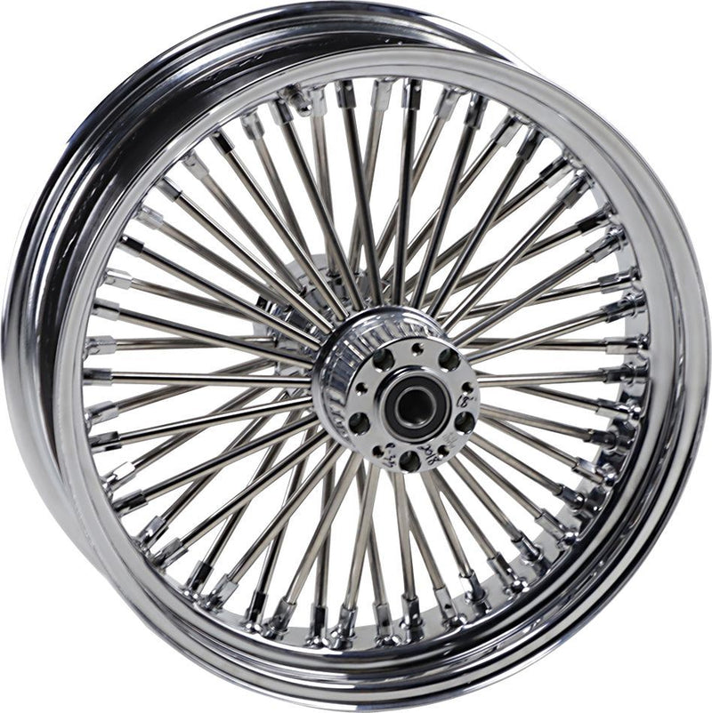 Drag Specialties Fat Daddy Front Wheel 18X3.5 Dual-Disc Chrome - Part #02030252 - Hogparts UK