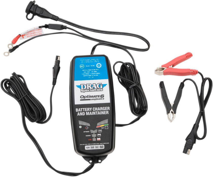 Drag Specialties Battery Charger Optimate 6 - Part #38070270 - Hogparts UK