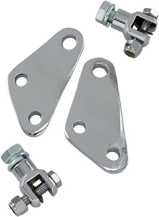 Drag Specialties Passenger Footpeg Bracket Set W/ Clevis Chrome - Part #DS253484 - Hogparts UK