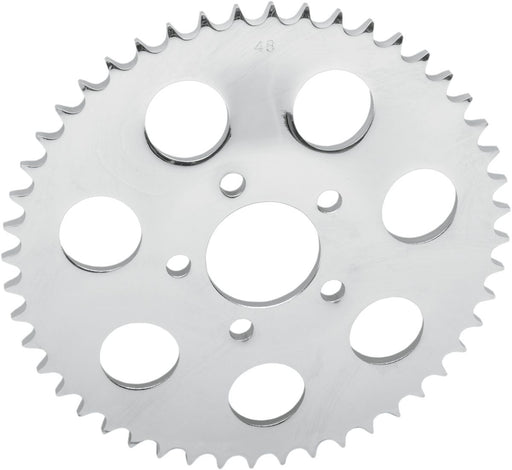 Drag Specialties Rear Chain Sprocket 530 Dished 48T Steel/Chrome - Part #12100367 - Hogparts UK