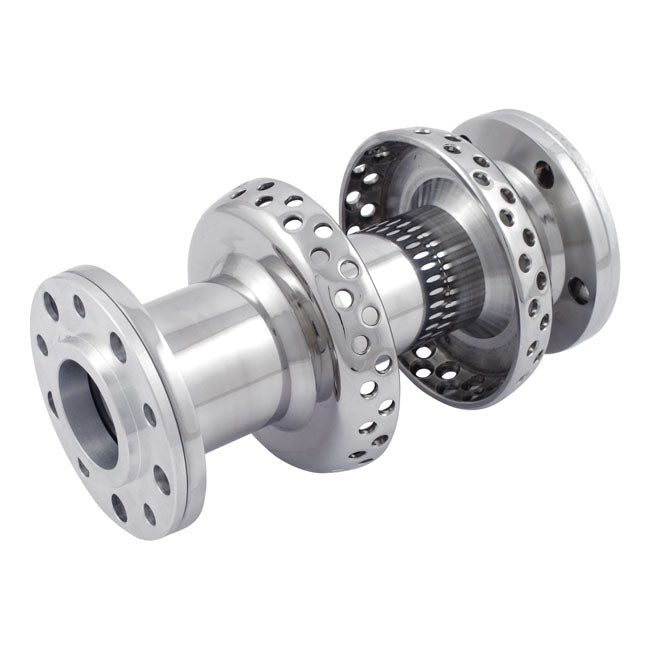 Dual Flange Hub, Ss, 80-Sp, 40mm Offset for Twin Cam With 3/4 Axle