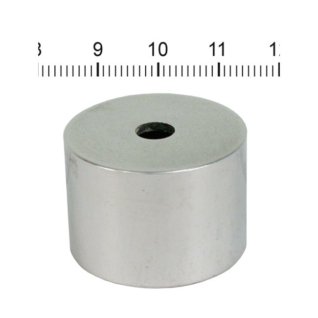 Mount Rubber Cover. Polished Aluminium