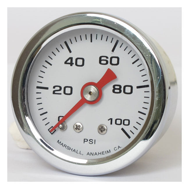 Marshall Oil Pressure Gauge, 0-100 Psi. Stainless Housing