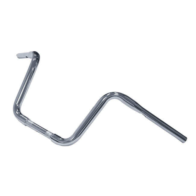 Motorcycle Storehouse 1-1/4" Apehanger Narrow Body, 11" Rise, Chrome for 82-20 H-D, Incl. 08-20 E-Throttle (Excl. 88-11 Springers)
