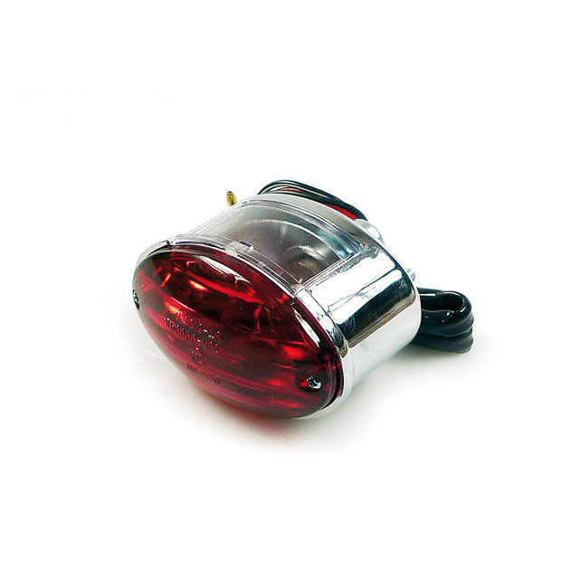 Motorcycle Storehouse Medium-Cateye Taillight, Chrome
