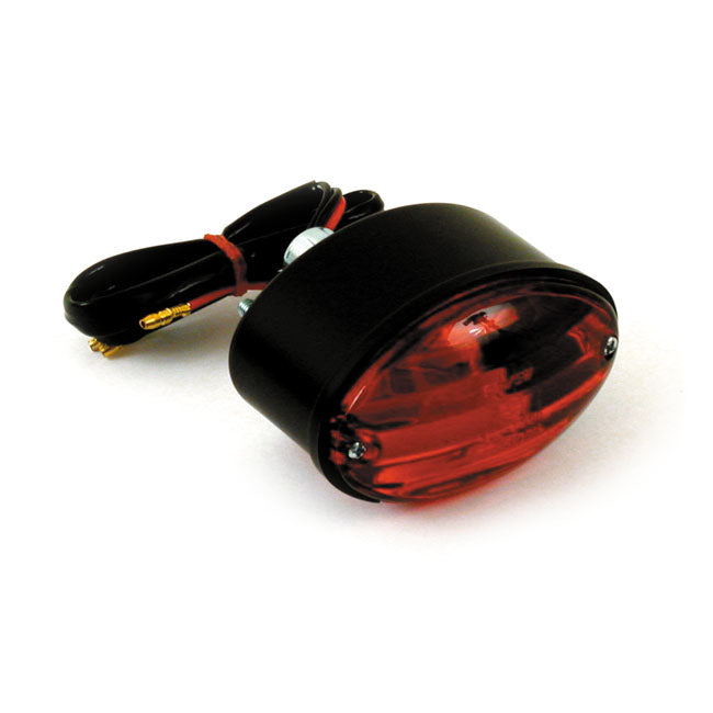 Motorcycle Storehouse Medium-Cateye Taillight, Black