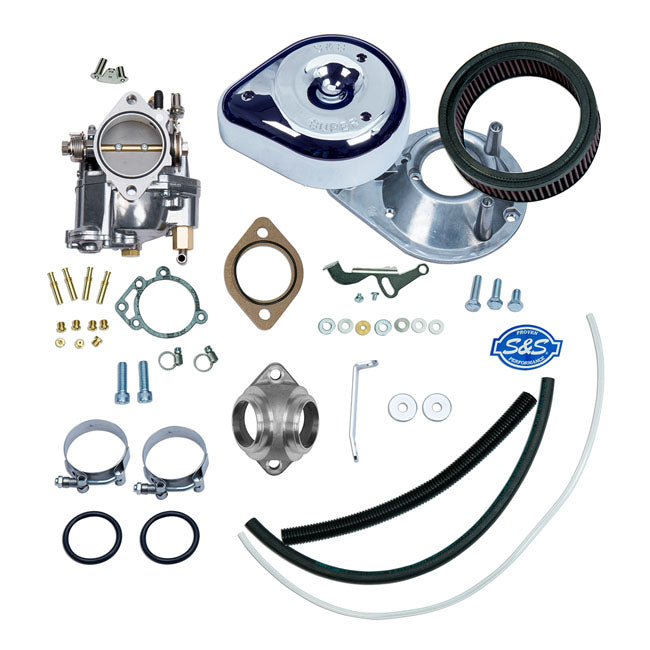 S&S Super G Carb Kit for 66-E78 Big Twin (O-Ring Manifold)  (For L78-84 Shovel Add 1X 510565 Adapter Rings)