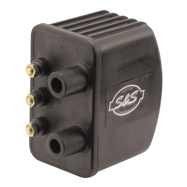 S&S, Ignition Coil. Single Fire, 3 Ohm for 65-99 Big Twin; 65-03 XL. For Electronic Ignition (Excl. Twin Cam & Other Single Fire Models) In Custom Applications (Single Fire, Carburetted Models)