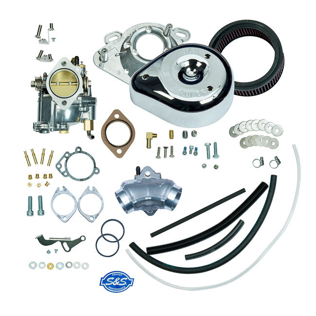 S&S Super E Carb Kit for 84-92 Big Twin Without Head Vent