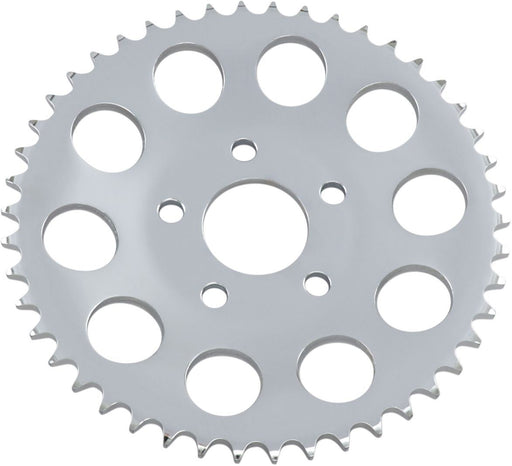 Drag Specialties Rear Chain Sprocket 530 Dished 46T Steel/Chrome - Part #12100957 - Hogparts UK