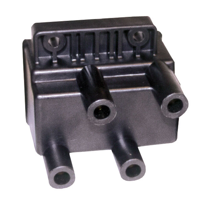 Dynatek, Twin Fire Coil. Single Fire, 4 Plug for 65-99 Big Twin; 65-03 XL. For Electronic Ignition (Excl. Twin Cam & Other Single Fire Applications) In Custom Applications. (Custom Single Fire, Carburetted Models)