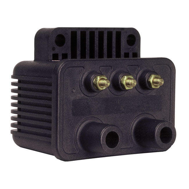 Dynatek, Twin Fire Ii Coil. Single Fire, 2 Plug for 65-99 Big Twin; 65-03 XL. For Electronic Ignition (Excl. Twin Cam & Other Single Fire Applications) In Custom Applications. (Custom Single Fire, Carburetted Models)