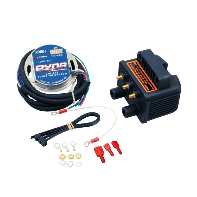 Dynatek, Dyna 2000I Ignition Module & 1 Coil Kit for 70-99 Big Twin (Excl. Twin Cam) And 71-03 XL